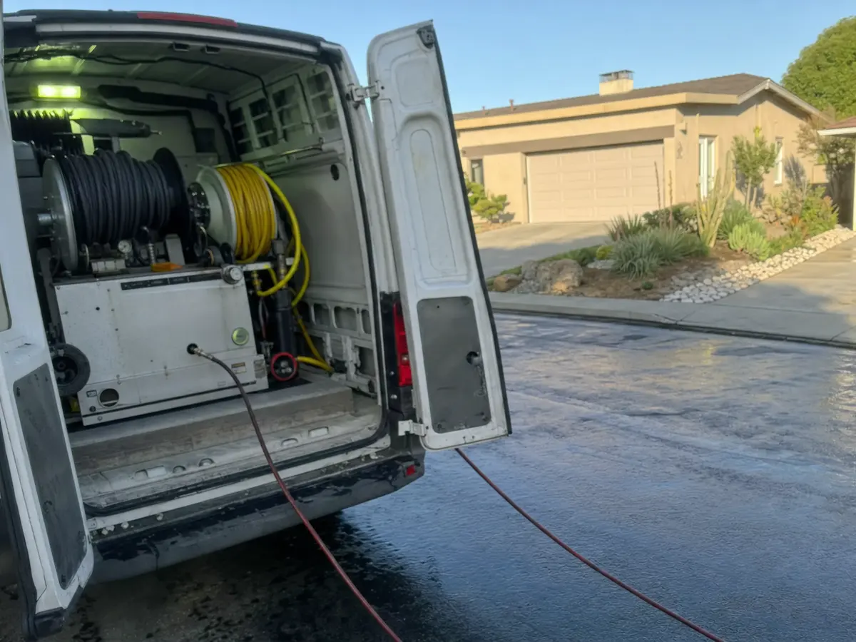 Service van arriving on a Redondo Beach, CA street — local same-day coverage